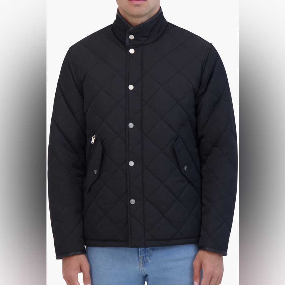 Robert Graham Men's Quilted Water Repellent Full Zip Jacket Sz. S Nwt$248